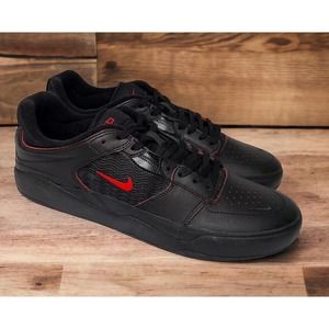 Nike SB Ishod Wair Premium Black Red Bred Skate Shoes Mens 12 New Fast Ship